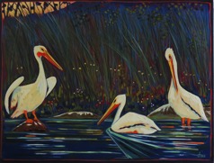 At the Rookery
Three Pelicans
36 x 48 $3600